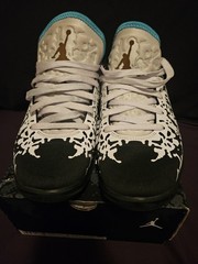Jordan Zion 3 Black/White/Tan/Blue Unisex Kids Athletic Sneakers 7Y Price ✂️✂️✂️