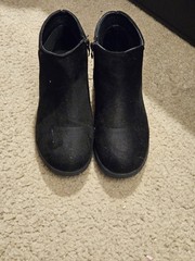 👢 Kids Ankle Boots Size 3 Black Suede💥EXCELLENT💥Not Sure Of The Brand💥👀💯