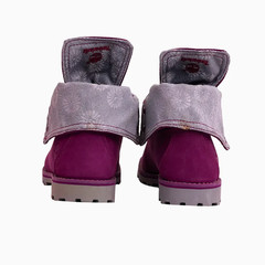 Timberland Kids Authentics Fabric Fold Down Boots PS Size 1 Suede Winter Shoes