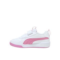 PUMA Multiflex Synthetic Leather Slip On Toddler Girls Pink, White Sneakers Cas