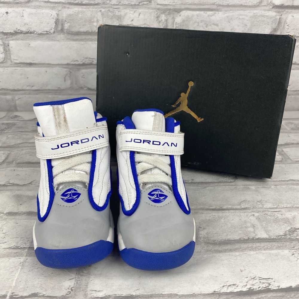 Nike Jordan Pro Strong White Blue Gray DC7910-104 Kids Size 8C With Box