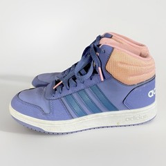 Adidas Hoops Mid Top 2.0 Athletic Sneakers Shoes Youth 6 Purple Pink Basketball