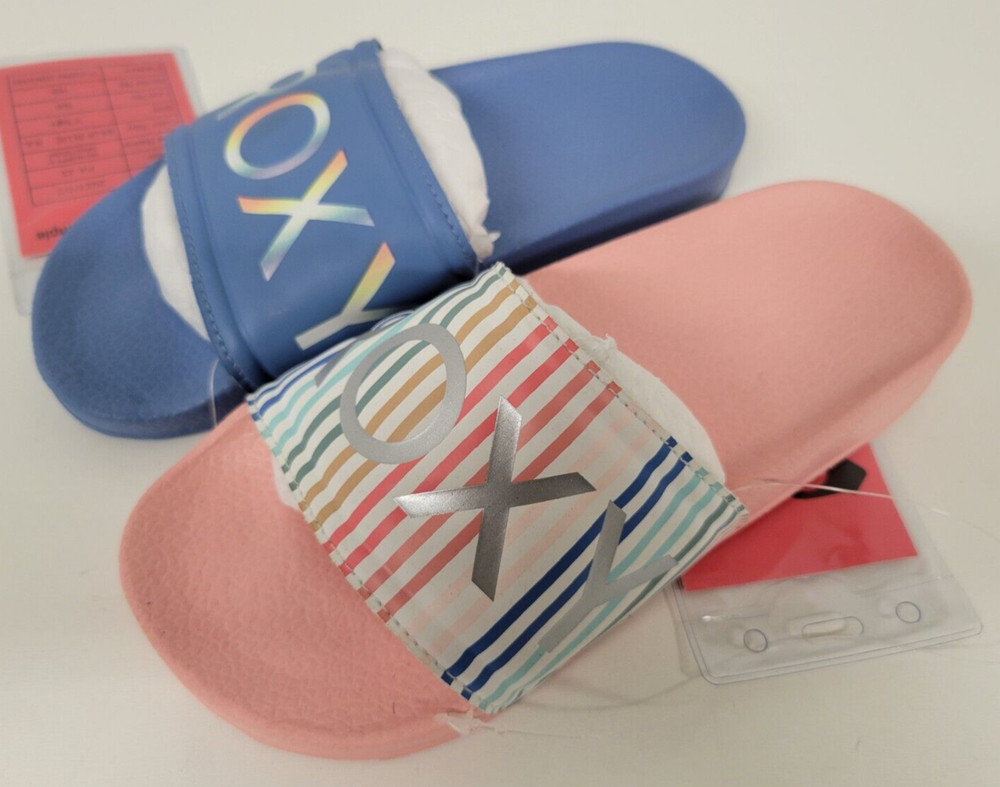 (Mismatched Color): Roxy Kids RG Slippy II Slide Sandals Youth Size 1 Sample