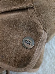UGG Jona Boot Big Kids Size 4 Fall Winter Suede Snap Closure With Ugg Logo