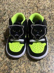Nike Air Jordan 1 Low Alt SE TD “Black Cat/Panther” Sneakers Size 5C DX6668-701