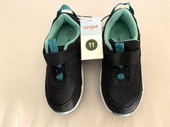 Cat and Jack New black Blue Bowie Toddlers sneakers size 11 Unisex boys girls