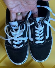 Vans Old Skool Black White Platform Sneakers Kids Missy 2.0 721356