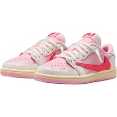 Jordan x Travis Scott AJ1 OG Tropical Pink Kids Shoes IQ7605-101