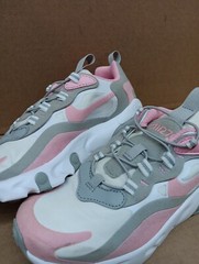 Nike Air max 270 React (PS) Girls Shoe- White/ Pink- US Size 2Y- BQ0102-104