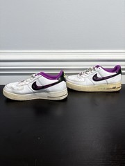 Nike Air Force 1 LV8 PS ‚Just Do It! – White Black Vivid Purple – Youth Size 7