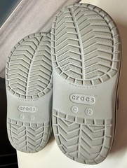 Crocs KIDS Classic Clogs Gray Navy Size C12 Comfort Slip On Shoes