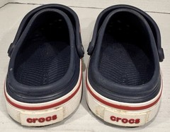 Juniors CROCS CROCBAND Navy Red & White Shoes Size J1