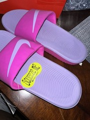 Nike Kawa Slide Fire, Pink And Hydrangea 1Y