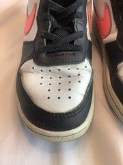 Nike Court Borough Mid 2 PS Black/White/Pink Kids Size 1Y CD7783-005