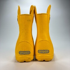 Crocs Handle It Yellow Comfort Pull On Waterproof Rain Boot 12803 Kids Size 8