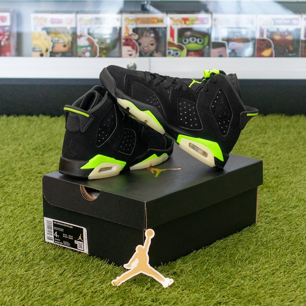 Size 4Y – Jordan 6 Retro GS Electric Green 2021 384665-003