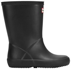 Hunter Little Kids First Classic Kid’s Rain Boots, Black, K10