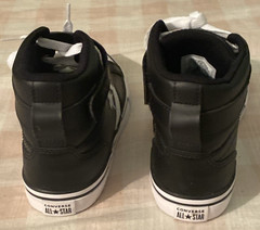 Converse Kids Pro Blaze Strap High Top Shoes Black/White Sz 3.5 NEW A01072C