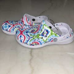 NEW Joybees Kids Shoes Clogs Size 4 Tie Dye Slip-On Footwear NWT