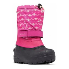 Columbia Powderbug Plus II Kids US 7 Pink Waterproof Comfort Snow Boots RHS6642
