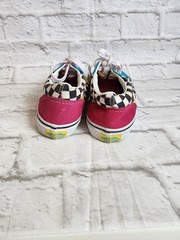 VANS OLD SKOOL Kids Unisex Multicolor Checker Suede Sneakers Shoes Size 3