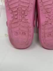 Crocs Classic Faux Fur Lined Clogs Slip On Youth Bright Pink Size J1