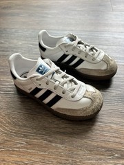 ADIDAS Samba OG EL I Cloud White Core Black Gum IE3679 Toddler shoes Size 10K