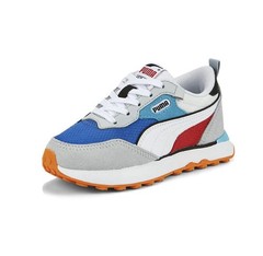 PUMA Rider Fv Future Vintage Lace Up Youth Boys Blue, Grey, Red, White Sneakers