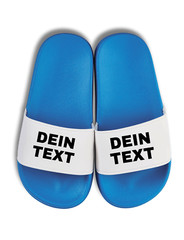 Kids Flip Flops Print Wish Text Personalised Gift Boys Girls