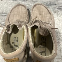 Hey Dude – Childrens Wally Beige – Size Y4-L5 – Style 130130500 – (A)