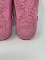 Crocs Classic Faux Fur Lined Clogs Slip On Youth Bright Pink Size J1