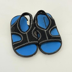 Garanimals Toddler Kids Black & Blue Sling Back Sandals (size 4) #TM225