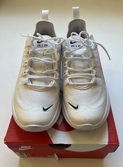 Nike Unisex Kids Air Max Axis AH5222-100 White Lace Up Running Shoes Size 6Y