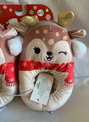 NEW Original Squishmallows Reindeer Character Plush Slippers – Size 4/5