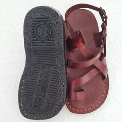 Camel quality handmade leather Holy Land sandals for boys & girls US11/EU28/UK10