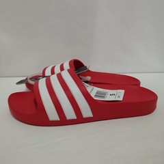 Adidas – Adilette Aqua Slides – Red/White Stripes – Unisex Kids