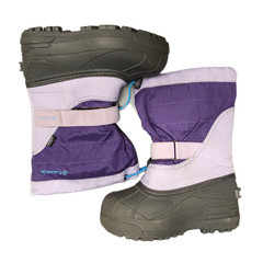 Columbia Powderbug Winter Snow Boots Kids Size 1 Multi Waterproof BY1302-501