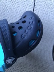 Crocs Toddler Electro Clogs Navy Blue Slip On Size 6