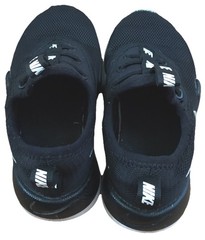 Nike Black White Silver Slip On Sneaker Shoes Small Kid Size *See Description*