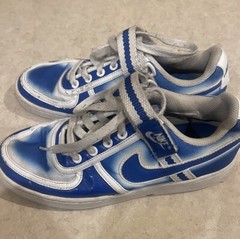 Nike Vandal Low Youth Blue Spray Paint Shoes 312492-441 Size 8