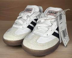 Adidas Samba J Kids Unisex Boys Girls Indoor Soccer Shoes White Black Size 8 K