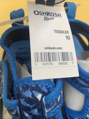 OshKosh B’gosh Machine Washable Blue Aqua Water Play Shoes Unisex Toddler 10 NEW
