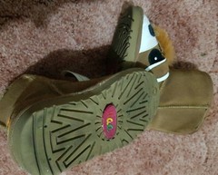 EUC Kid UGG Boot Pony Classic Non-Slip used 1wk 7-8 (26-27) Australian sheepskin