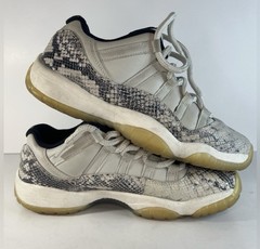 Jordan 11 Retro Low Light Bone Snakeskin – Kids US 7Y No Box