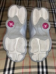 Nike Air Jordan 13 Retro GS 2017 Wolf Grey Pink White Deadly 439669-018 Size 3Y