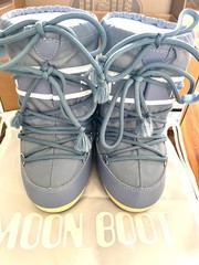 Moon Boot Jr Icon Nylon Elephant Grey Kids EU 23/26 US 7J/9.5J