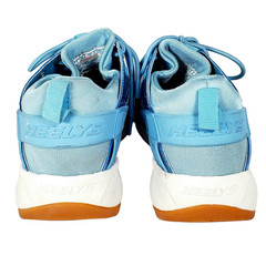 HEELYS ‘Force’ Blue Textile/Leather Lace Low Top Skating Shoes Unisex Youth 5
