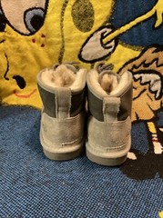 UGG Australia Neumel II Charcoal Grey Kids Chukka Boots 1017320K-CHRC SZ 2