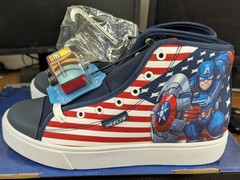 HEELYS MARVEL AVENGERS MECHSTRIKE HUSTLE CAPTAIN AMERICA MEN SNEAKERS SIZE 8 NIB