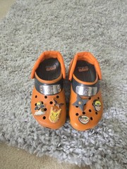 Naruto Shippuden x Crocs Clog Orange/Black J5 Pre-Owned Unisex
